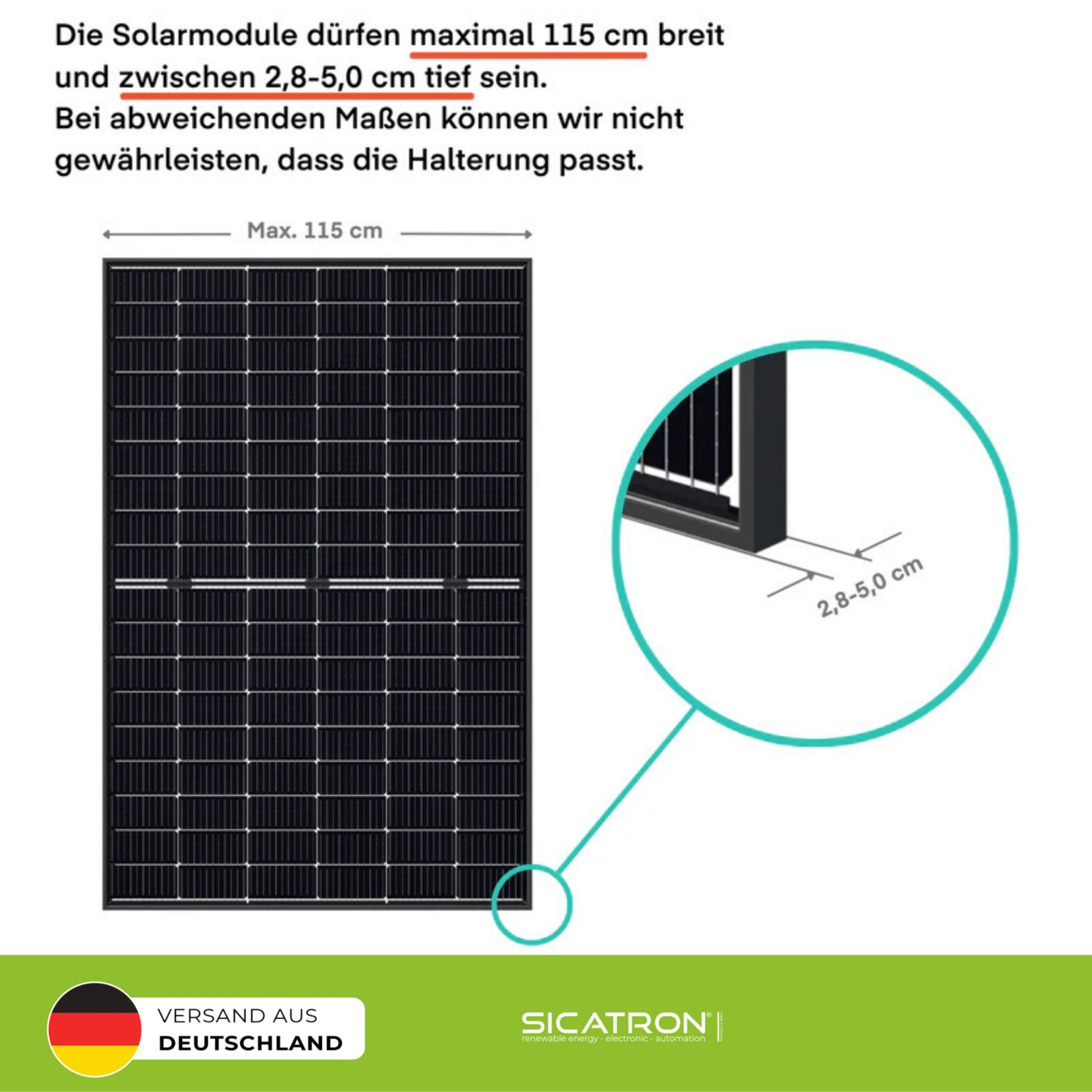 Sicatron 2000 W Balkonkraftwerk - 4x 500W Bifazial - Anker Solix Solarbank 2 Pro