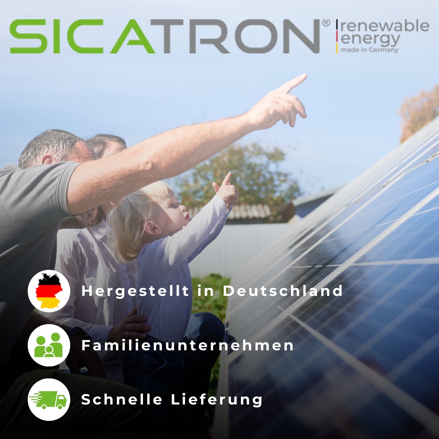 Sicatron 2000 Watt Balkonkraftwerk - 4x 500W bifazial - Anker Solix 3 E 2700 Pro
